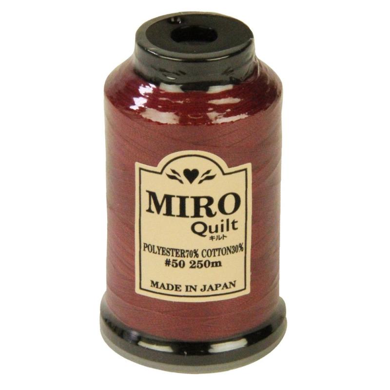 ミロ(MIRO) キルト糸 ミシン 手縫い兼用 家庭用 #50 250m巻 色番号204 パッチワーク 針通ししやすい 日本製