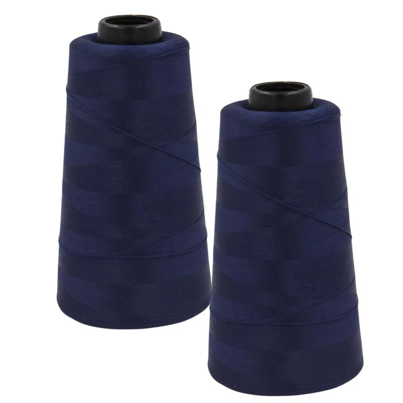 ドナリー ミシン糸 ロックミシン用 ウーリー糸 3000ヤード 2個セット 90番相当 巻きロック用糸 ルーパー専用 ポリエステル ニット 裾処理 家庭用対応