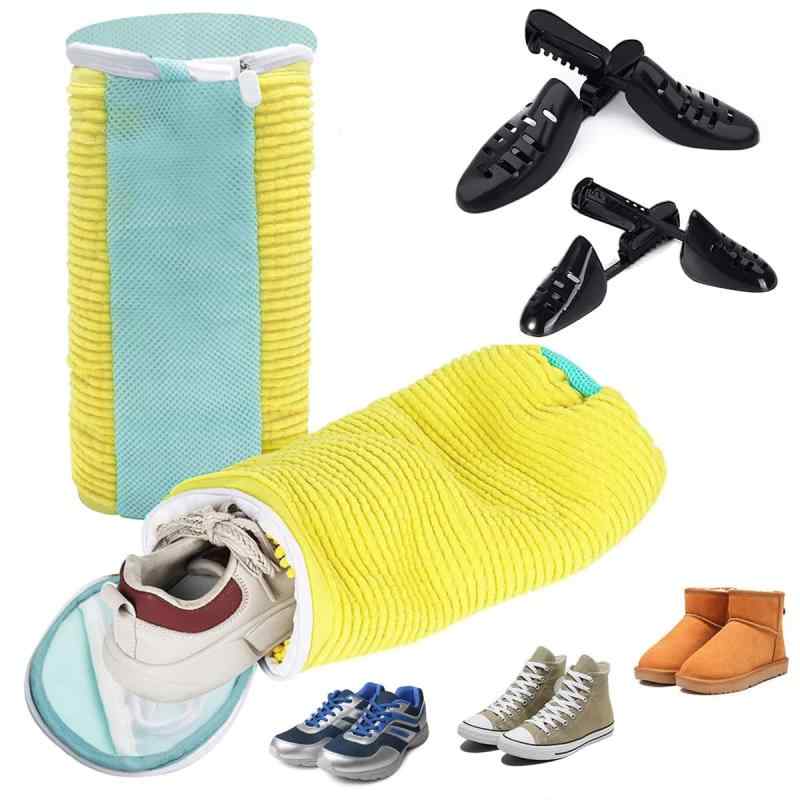 TeamSky 2枚セット 靴用 洗濯ネット 洗濯機で洗える専用ネット ランドリーネット 上履き用 靴を洗濯機..