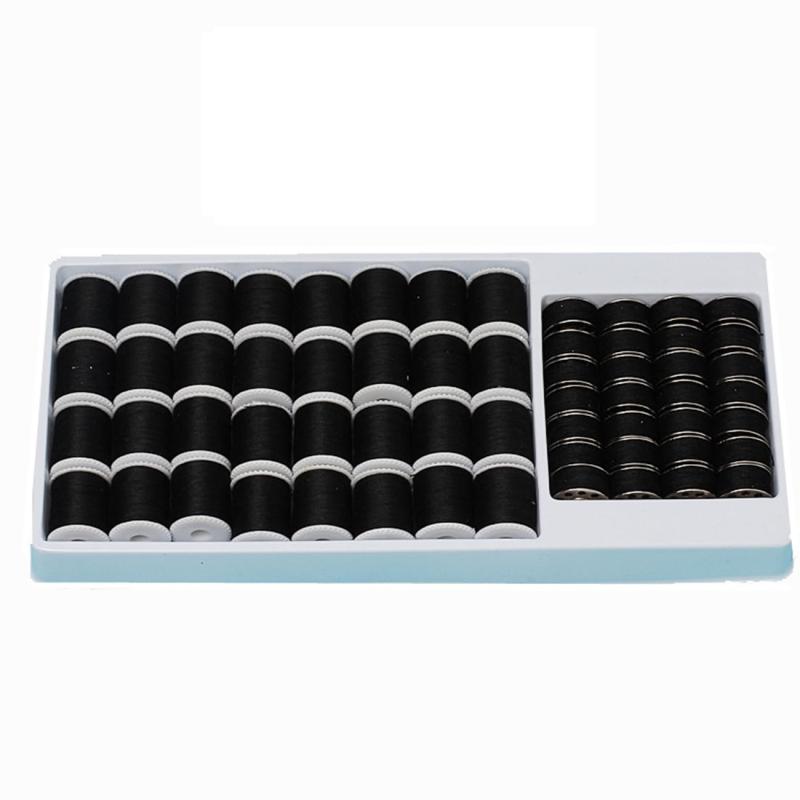 ミシン糸 黒 白 カラーフル 403s 縫い糸 60番 ミニ家庭用ミシン用糸 60セット 電動ミシン用糸 上糸32枚..