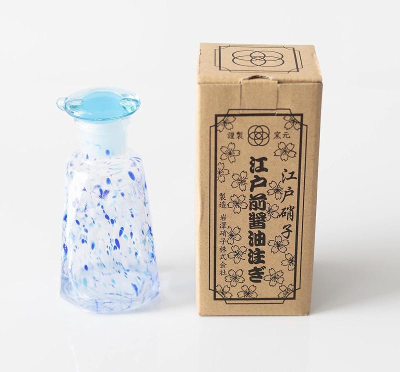 岩澤硝子江戸前すり口醤油注ぎcolor青