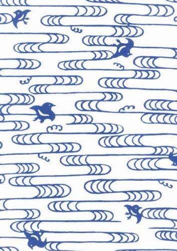 Other Patterns - 丸全 注染手ぬぐい 手拭 波千鳥 231 37×98cm