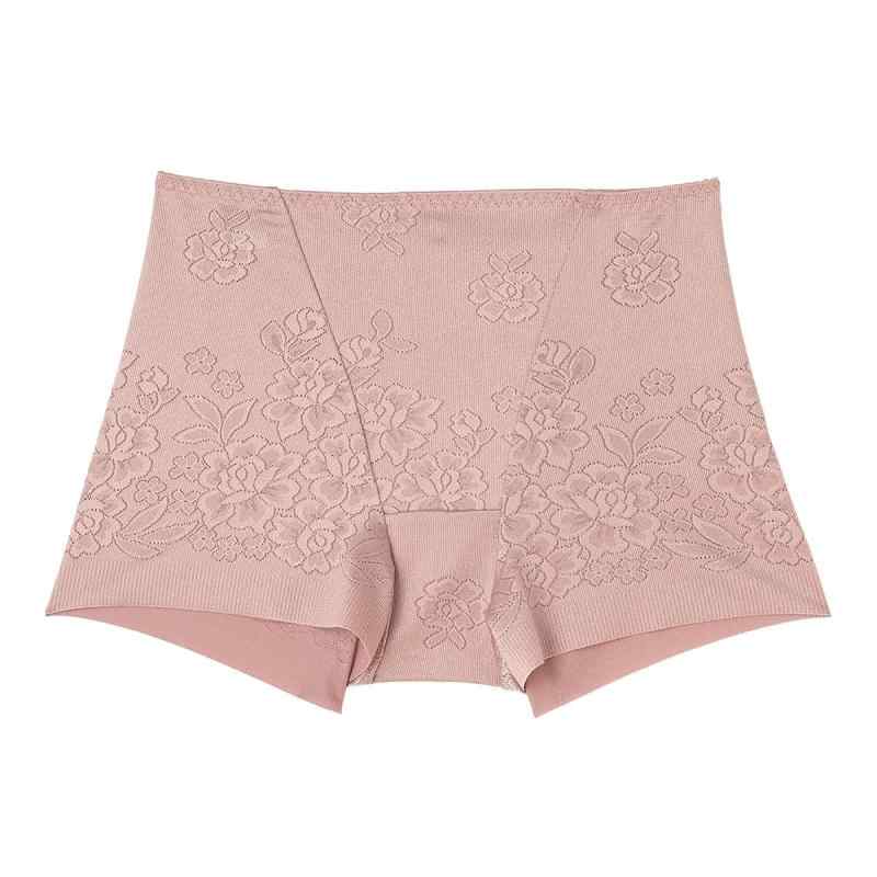 [アツギ] お腹押えショーツ 補正下着 補正ショーツ サテン素材 ヒップアップ 体型補正 ひびきびくい 機能ショーツ 細見え ローライズ 一分丈 三分丈 花柄ジャガード ヘムショーツ 1分丈 サ