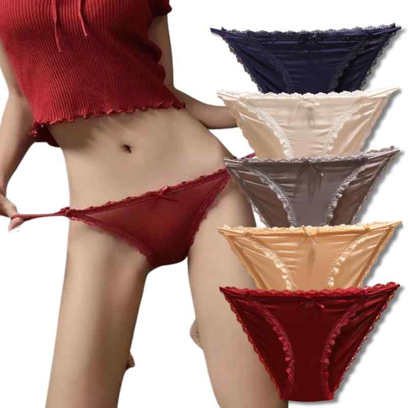 [emptio] レディース フルバック ショーツ パンティ マルチカラー Gストリングス フリル 3枚セット