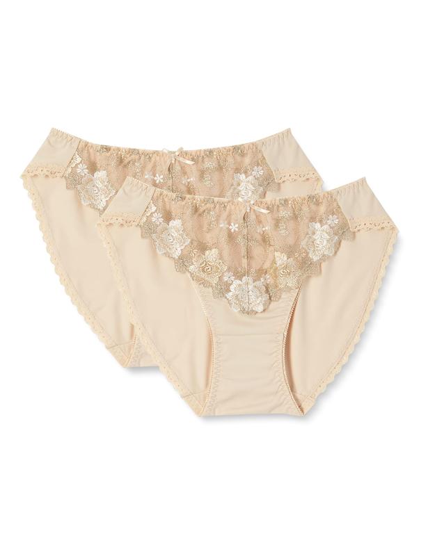 [アツギ] 下着[e-select(イーセレクト)] シームレスカップ ノンワイヤーブラ ペアショーツ2枚組 84360ASレディース