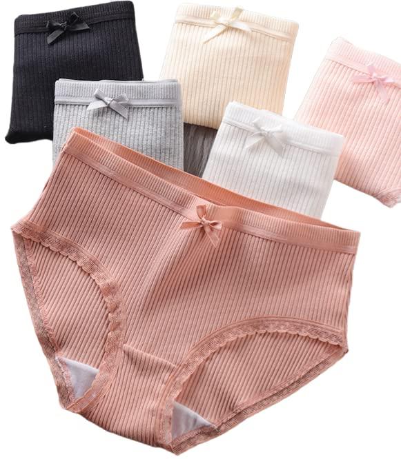 [emptio] [エンプティオ] レディース フルバック ショーツ パンティ マルチカラー 縦縞生地 5枚セット