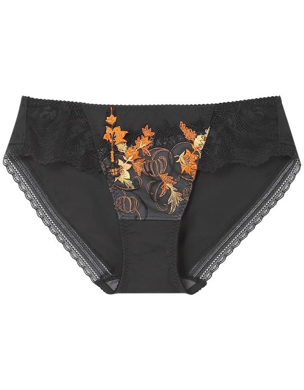 [ウンナナクール] ショーツ 【ハロウィン×ネコ】 BUN203とペア ラインがひびきにくい(ヒップ裾) PUN203 レディース