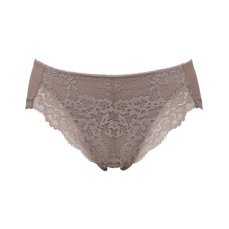 [ルシアン] ペアショーツ コーディネイト 肌あたりやさしい フロントレース 肌に密着～肌フィット レディース