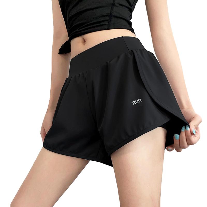 [Zleufirty] ショートパンツ レディース 短パン ランニングスポーツウェア レディース 吸汗速乾 3分丈 ..