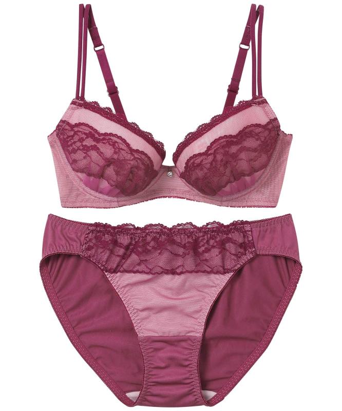 [アンフィ] ブラジャー ショーツセット まる胸メイク 【ブラ＆ショーツセット】 上下セット ブラ BCC236 レディース