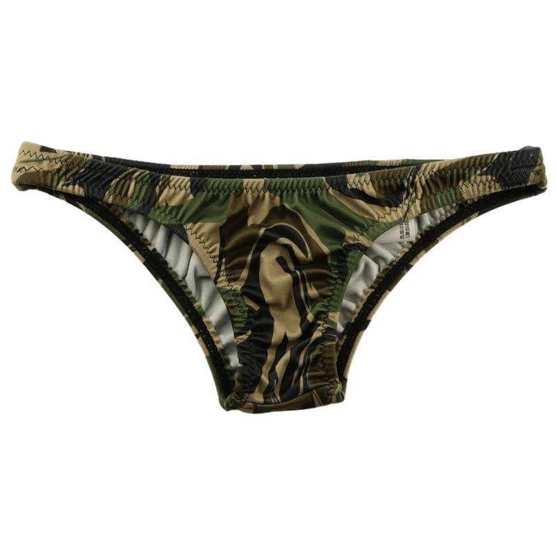 [ラ・ポーム] ビキニショーツ ラ・ポーム SLKS生地 迷彩プリント カモフラージュ ローライズ 小さい 極小フルバックショーツ ラポーム ブランド 日本製 219020 レディース