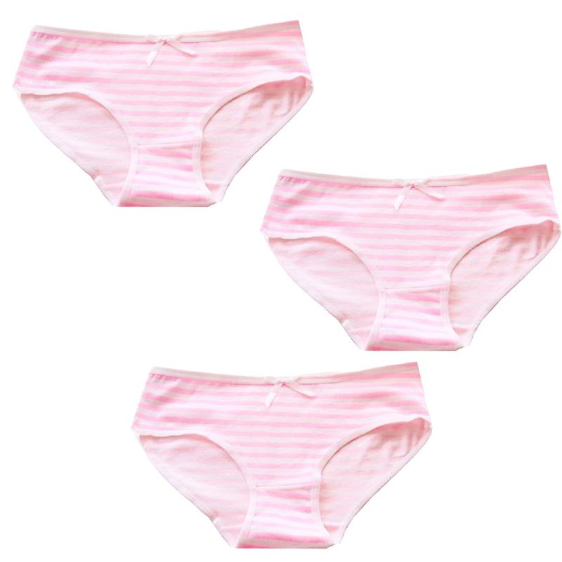 [レックス スタンダード] ボーダー 綿 ショーツ 3枚セット リボン ローライズ コットン パンツ 下着 マリン レディース PS111S03