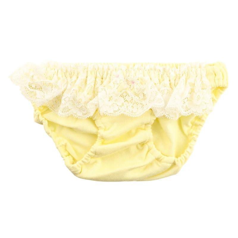 [ラ・ポーム] ビキニショーツ 柔らかコットン＆ホワイトレース キュートクシュクシュ インフォルムパンツ ラポーム プチミニョン Petitemignon ブランド 日本製 117085 レディース