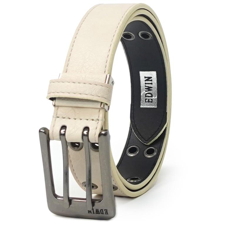 [エドウィン] ベルト 35mm 115cm 合皮 PU ハトメ ダブルアイレット 2穴 カジュアル 0111156 メンズ 22269275