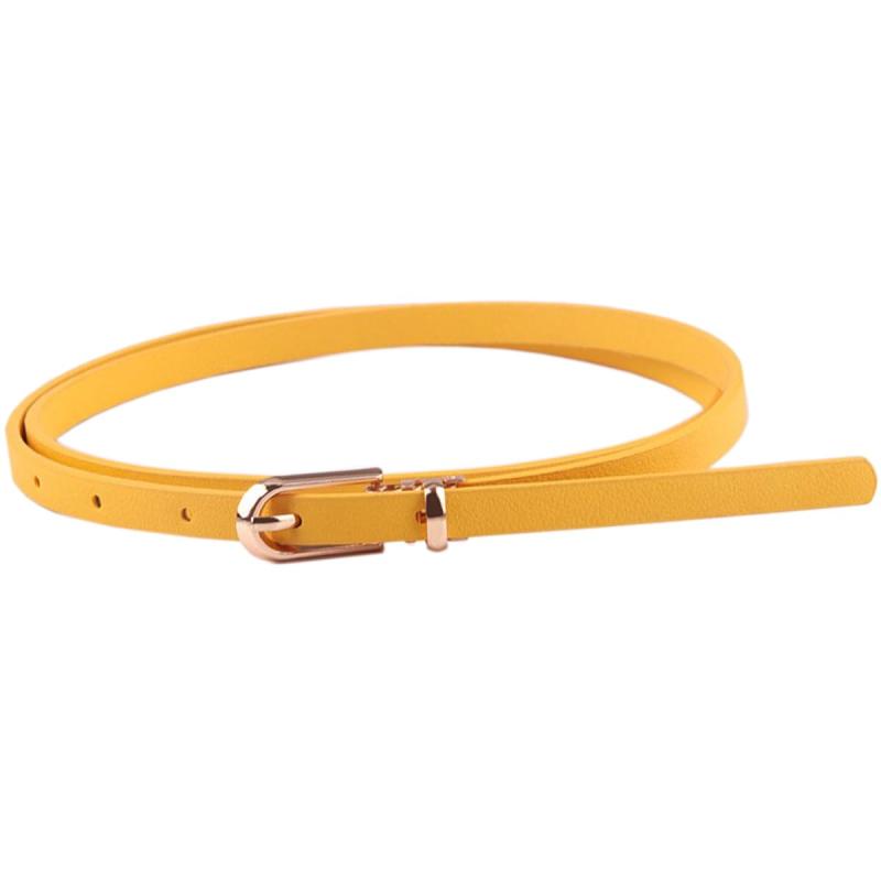 [KASSAI] ワンポイントベルト 細ベルト 全長106cm 幅1cm(10mm) カットでサイズ調整可能 レディース 婦人 カジュアル ビジネス 日本国内検品