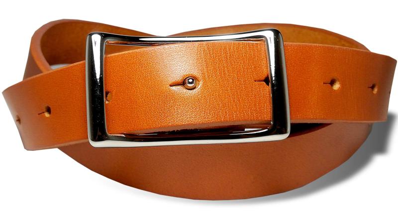 [栃木レザー] 日本製 一枚革 ナローベルト センターピンバックル 9ホール メンズ レディース 83～103cm Mサイズ 細身 カジュアル TGB-5007