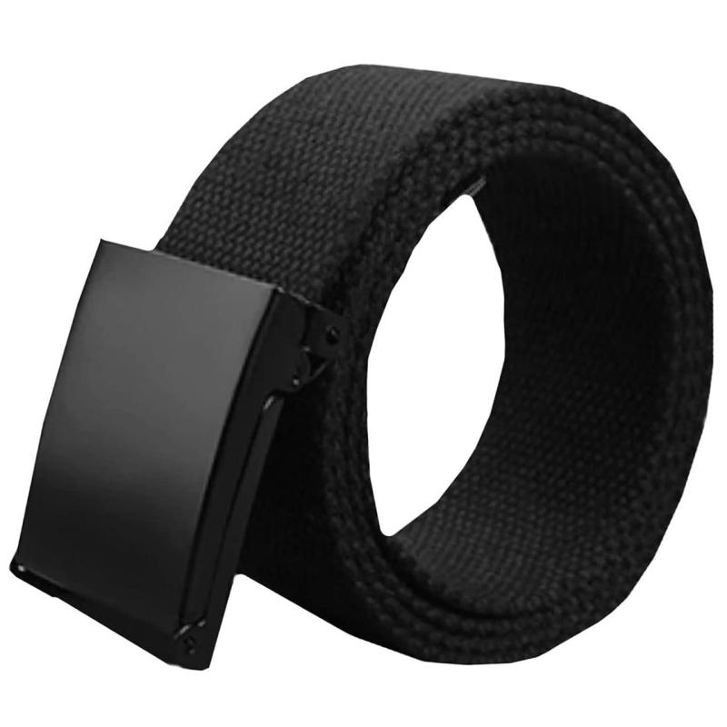 BUZZxSELECTION(バズ セレクション) メンズ 無地 ナイロン ベルト デザイン シンプル バックル フリーサイズ LBT095