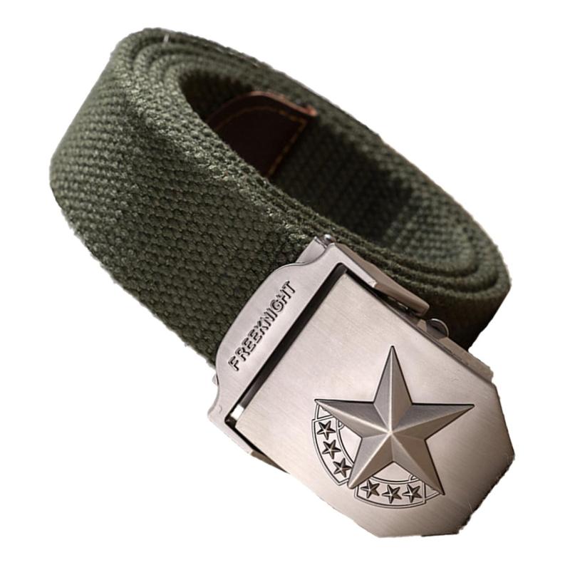 [バズ セレクション] ベルト ガチャベルト GIベルト 7つ星 アメリカンスタイル キャンバス メンズ レディース LBT656