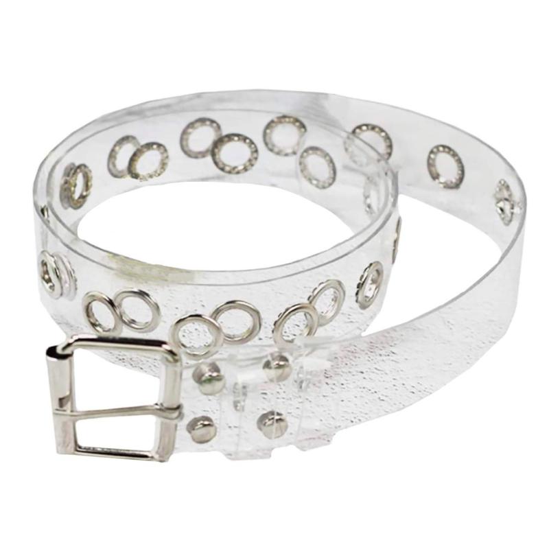 BUZZxSELECTION(バズ セレクション) レディース 透明 クリア スクエア バックル ベルト おしゃれ カジュアル LBT071