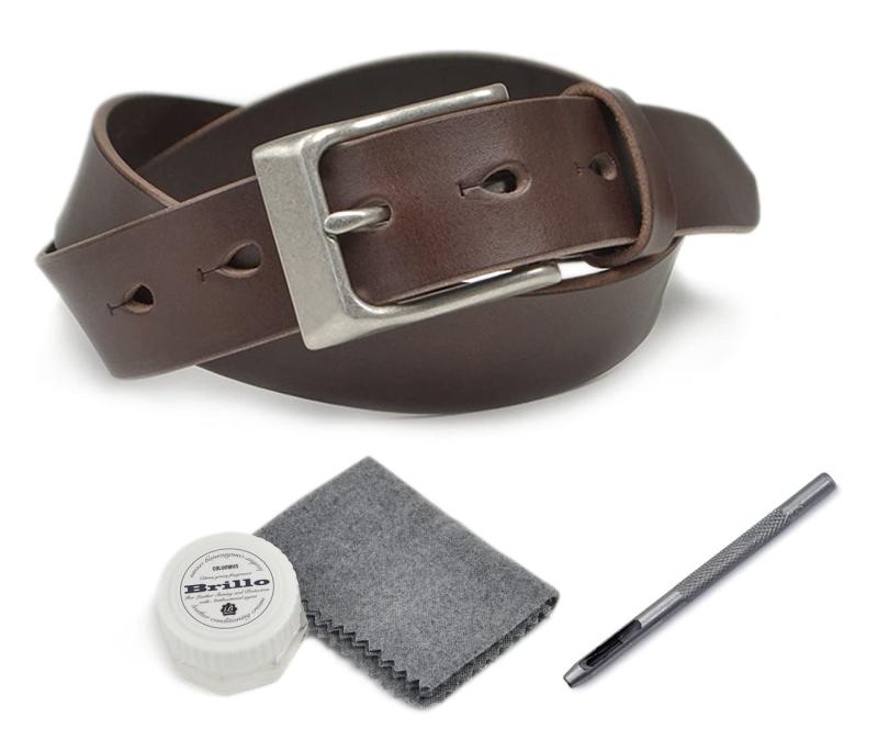 ニッポンデハンドメイド ベルト 栃木レザー 日本製 エイジング カジュアル 35mm幅 ベルト専門店ベルトラボ BLLB0751