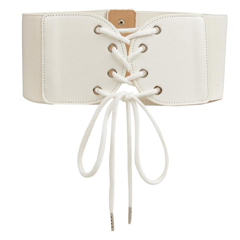 [ホワイトファング] コルセット ガードル ホワイト ゴスロリ 編み上...(3.0)