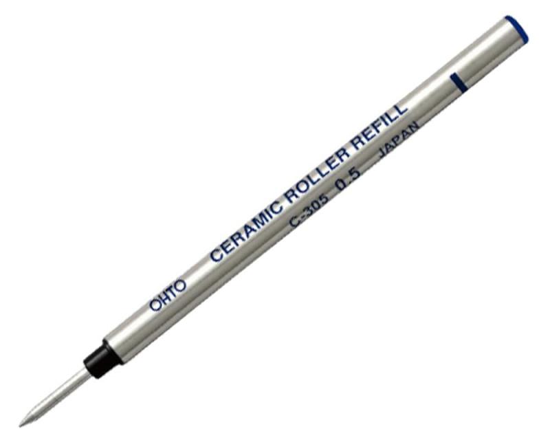 OHTO オート ローラーボールペン替芯 パイプ包装 ブルーブラック 0.5mm C-305P-BB
