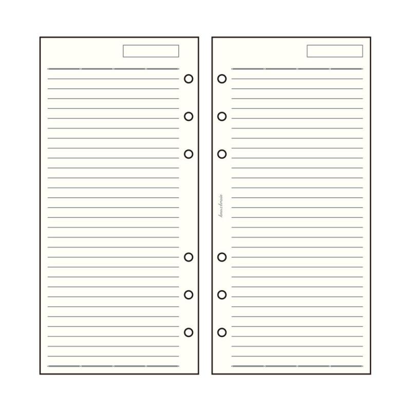 ノックス システム手帳 リフィル メモ 5mm横罫 100枚 ナロー 52251000