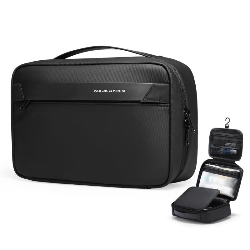 [MARK RYDEN] [マークライデン] トラベルポーチ 吊り下げ メンズ トイレタリーバッグ 乾湿分離 ガジェットポーチ 小物入れ ケース 出張 収納 旅行 便利グッズ