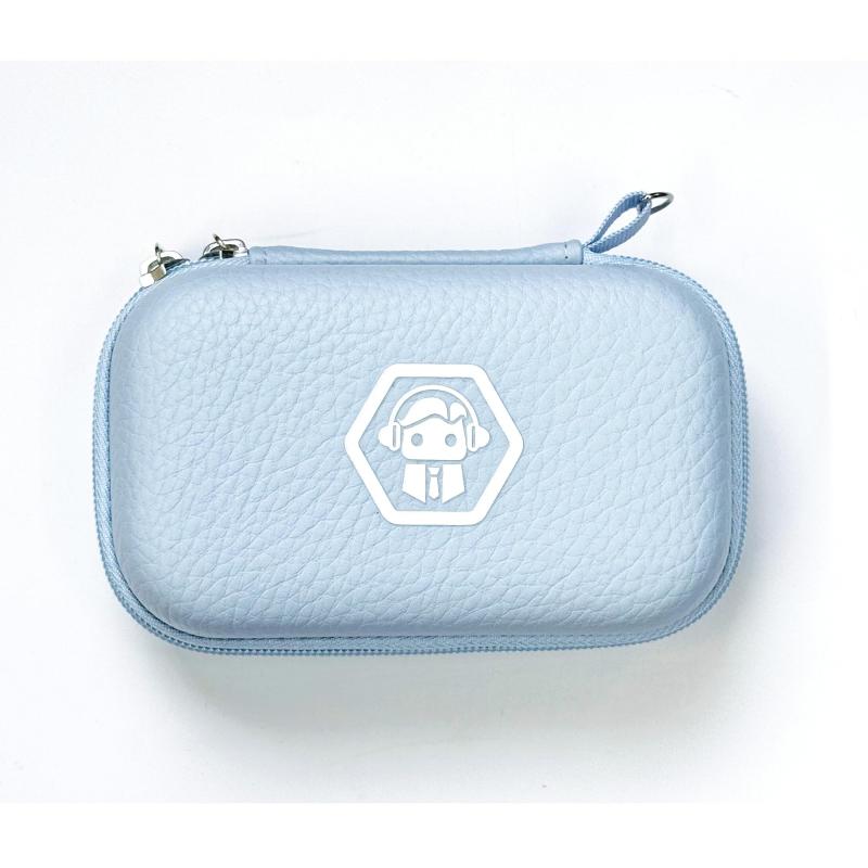 [MUSIN]MUSIN君ケース 32号 ミニサイズ DAC収納ケース セミハード PUレザー/ファブリック対応 イヤホン・Bluetoothレシーバー・ケーブル・USB・OTG収納 カラビナ対応 小物整理 多機能 タブレットケー