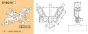 DYR2-W4 ネグロス ワールドダクター 吊りボルト振れ止め金具(両側用)