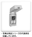 CL-B4B 日東工業 仮設コンセント盤(漏電ブレーカ付・プラスチック製) ブレーカ容量20A(F15)、コンセント2P 15A×2