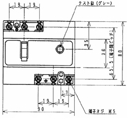BJJ33030 パナソニック 漏電ブレーカーJ型(3P0E 30mA 30A) その1
