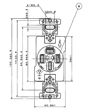 WF1420BK ѥʥ˥å 󥻥(֥å)(3P(4P) 20A 250V)