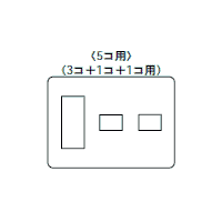 WTF7075W パナソニック コンセントプレート(ラウンド)(3コ+1コ+1コ用)(ホワイト)