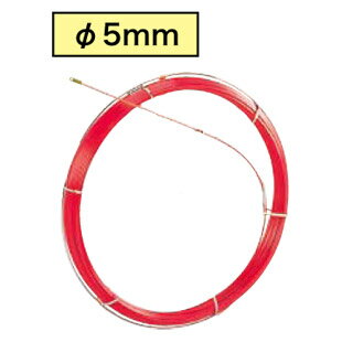 RG-0512 ジェフコム ファイバーレッドライン 線のみ(FRP製・被覆なし、φ5×120m)