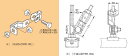 SD-DYR1-W3 ネグロス ワールドダクター 吊りボルト振れ止め金具(片側用)