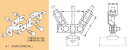 SD-DYR2-W3 ネグロス ワールドダクター 吊りボルト振れ止め金具(両側用)
