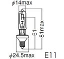 【4/25ポイント最大9倍( SPU)】JD110V250W/P/M 岩崎電気 アイ ハロゲンランプ ＜片口金形＞(JD) (250W E11 JD/P/M クリア形)