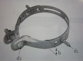 3BD-HE-23 イワブチ 自在バンド(幅48mm、Φ230～Φ320mm用)