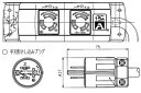 KC1075 アメリカン電機 マルチユースOAタップ 引掛形×2（平刃形、3m、125V）