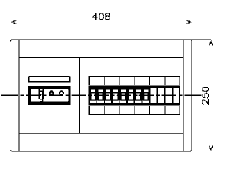 BQWB8384 パナソニック 住宅分電盤(ヨコ1列タイプ リミッタースペース無 8+4 30A) 1