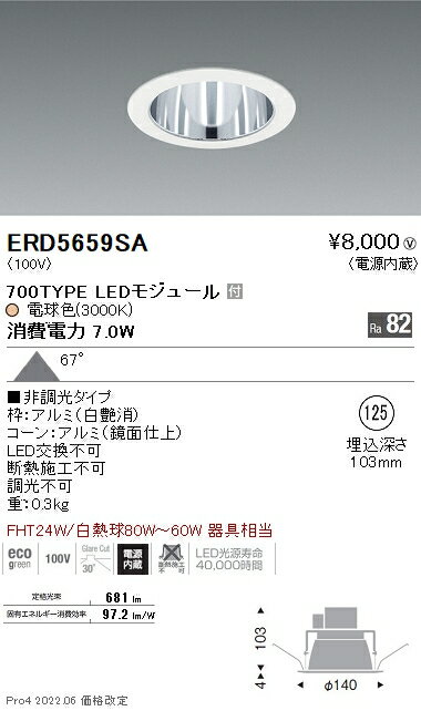 【6/1ポイント最大7倍(+SPU)】ERD5659SA 