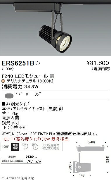 ERS6251B 遠藤照明 生鮮スポットライ