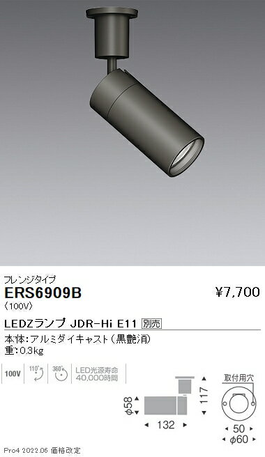 ERS6909B 遠藤照明 JDR LAMP フレンジス