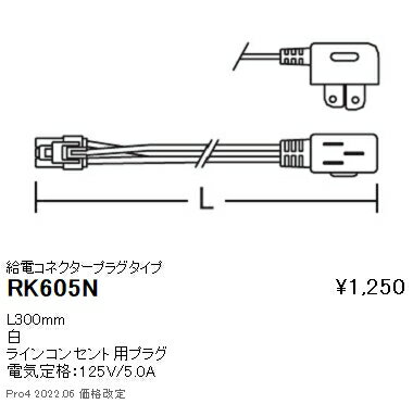 RK605N 遠藤照明 ディスプレー 給電コ