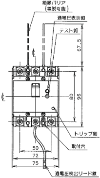 BBW360S5K パナソニック サーキットブレーカーBBW-N型(60AF 3P2E 60A)