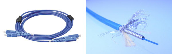 LARM-SCSM-5 ジェフコム 外装付オプティカルファイバーパッチケーブル(シングルモード・9/125μm、長さ5m)