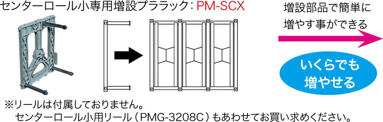 PM-SCX ジェフコム プラマジックリール センターロール小専用 増設プララック