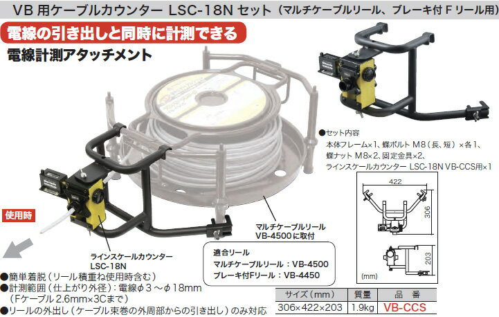 ケーブルカウンター ケーブルリール