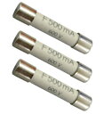 MODEL8923 共立 ヒューズ F 500mA/600V φ6.3×32mm 3個セット